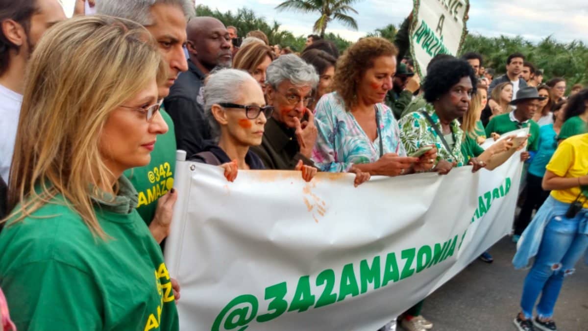 Protestos em defesa da Amazônia reúne ativistas e artistas SP AGORA