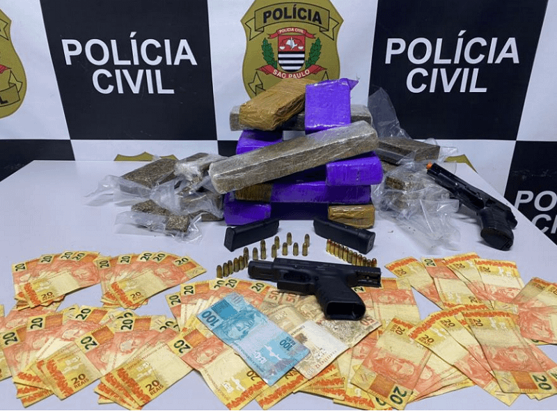 Polícia Civil prende dois homens por tráfico de drogas e posse ilegal de arma em Campinas