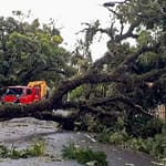 Ciclone extratropical deixa um morto e causa estragos no Sul do país