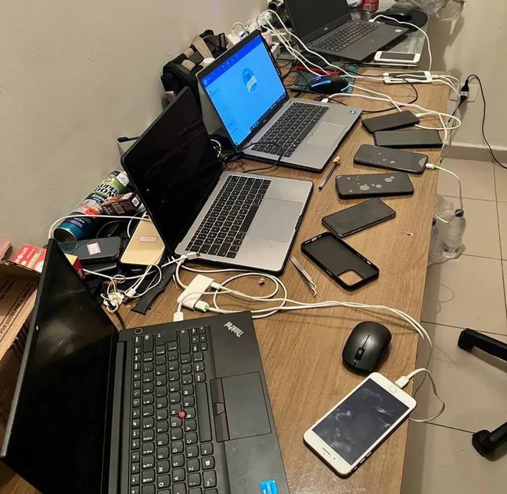 Estrangeiro é preso com 312 celulares, suspeito de receptação e envio ilegal para a África
